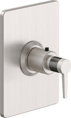 California Faucets D Street StyleTherm Termostático de 3/4" - Placa Rectangular - Palanca Plana - Satin Nickel