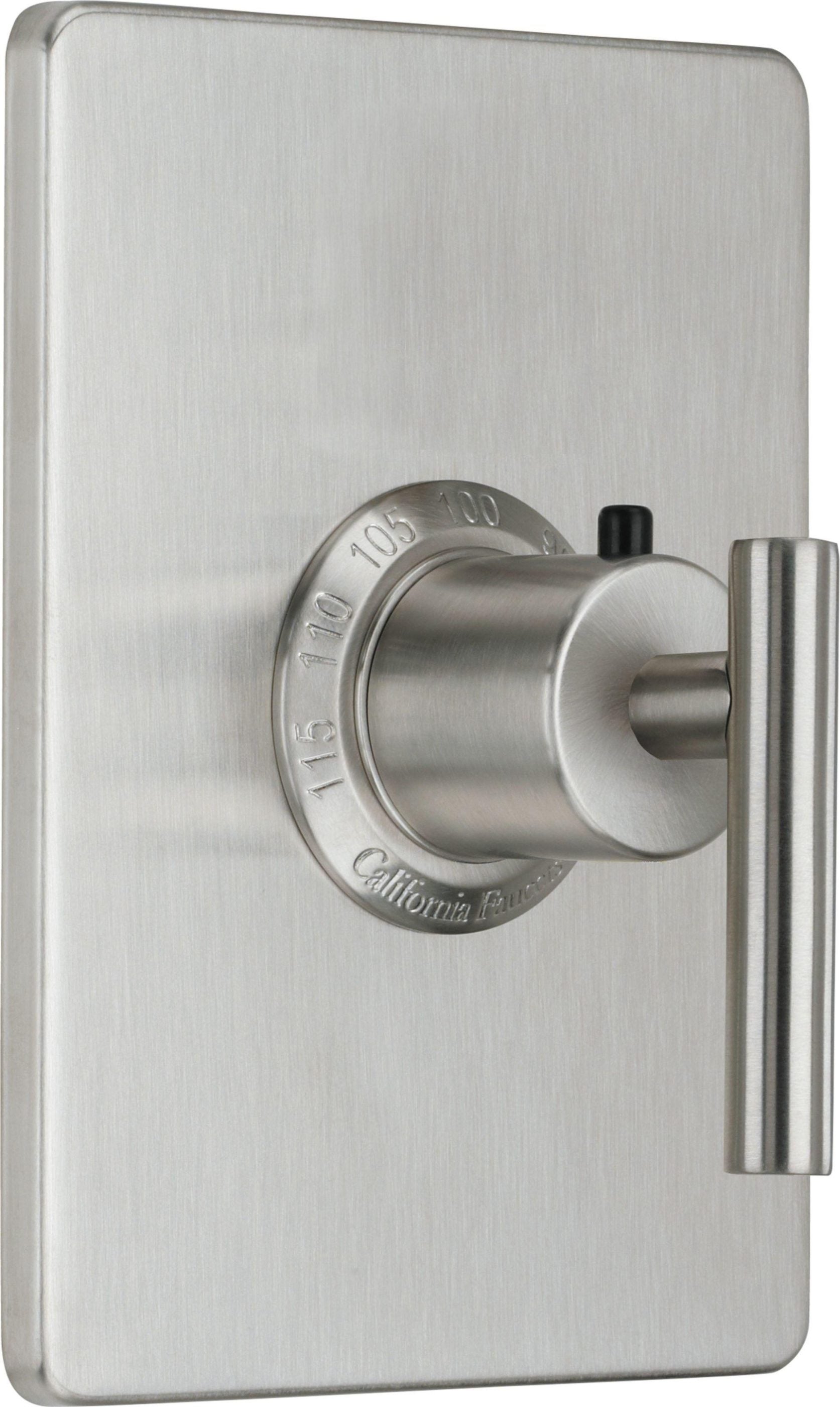 California Faucets Tiburon Solo Guarnición Termostática StyleTherm de 3/4" - Manija de Palanca