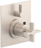 California Faucets Cayucos StyleTherm con Control de Volumen Individual - Manija de Cruz