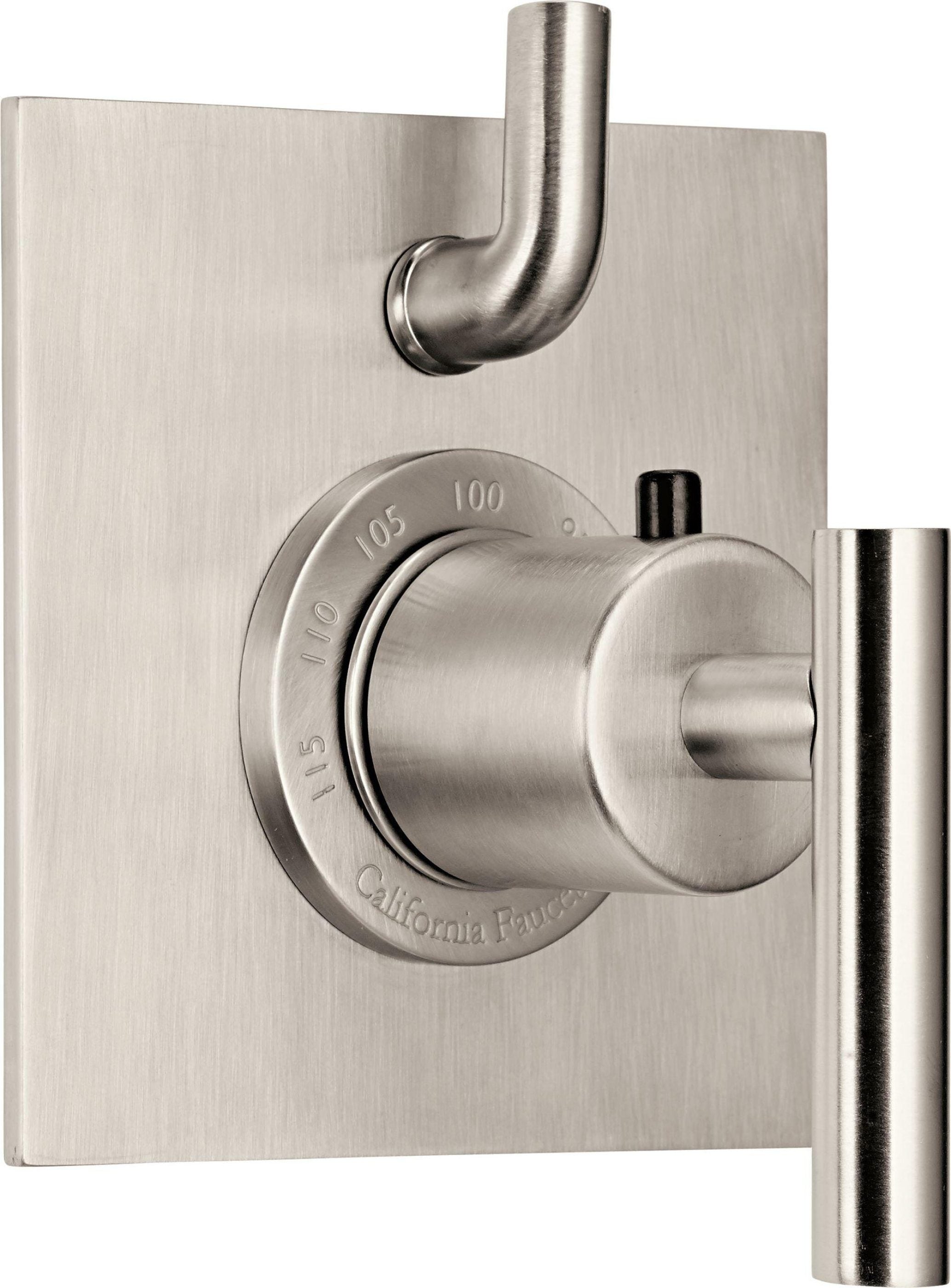 California Faucets Tiburon Solo Guarnición StyleTherm con Control de Volumen Sencillo - Manija de Palanca