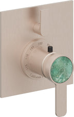 California Faucets Capitola StyleTherm con Control de Volumen Individual - Placa Plana - Níquel Satinado