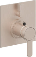 California Faucets Capitola StyleTherm con Control de Volumen Individual - Placa Plana - Níquel Satinado