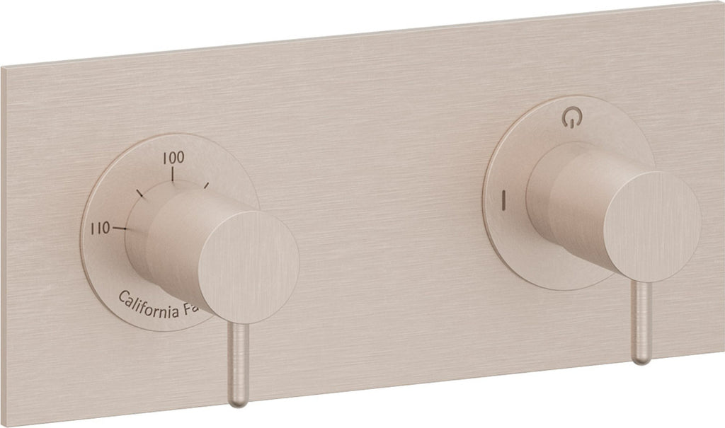 California Faucets Avalon StyleTherm Vista™ - Placa Rectangular (9" x 4")