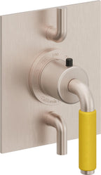 California Faucets Cayucos StyleTherm con Control de Volumen Doble - Palanca de Porcelana Amarilla