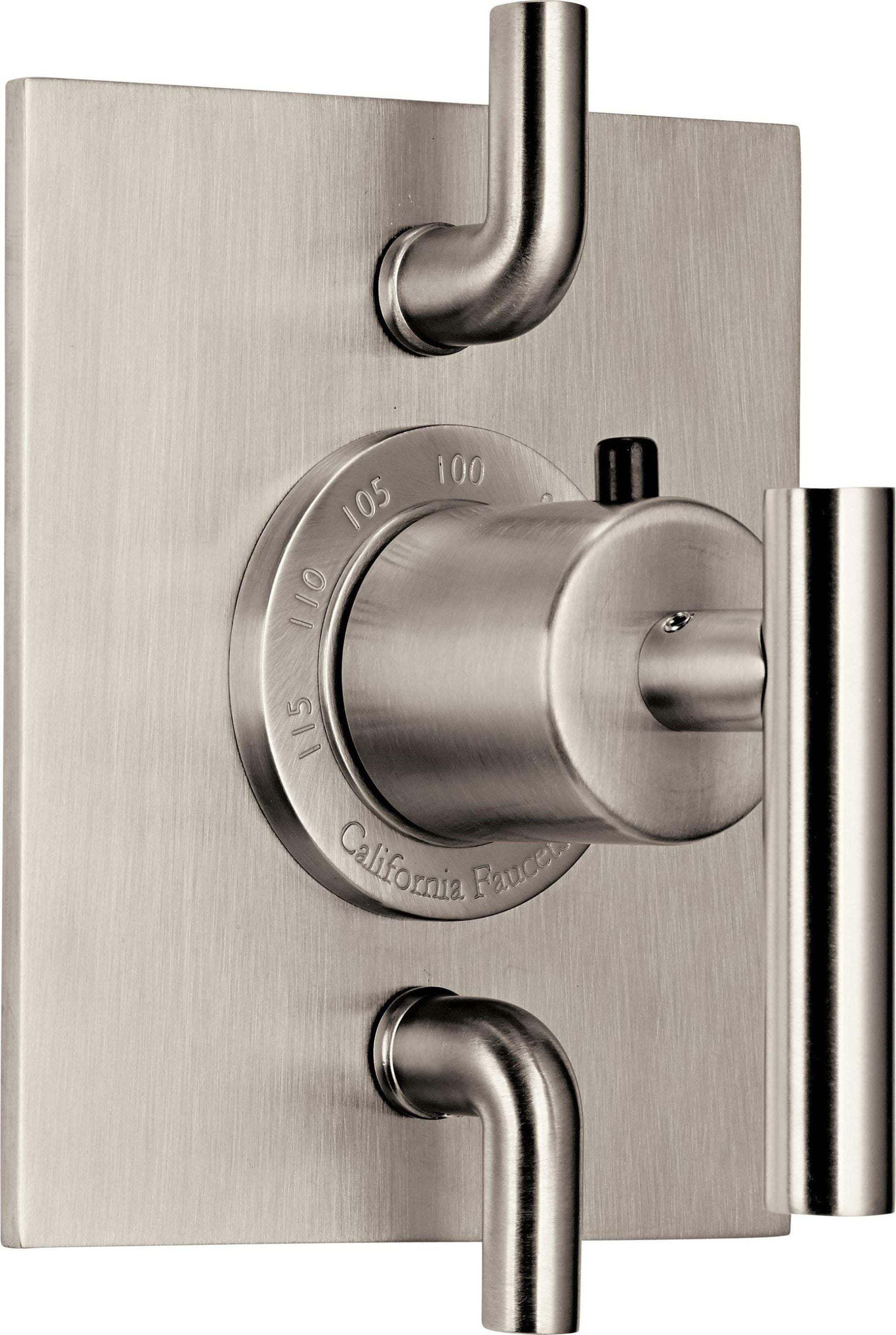 California Faucets Tiburon Solo Guarnición StyleTherm con Control de Doble Volumen - Manija de Palanca