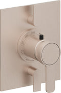 California Faucets Capitola StyleTherm con Control de Volumen Doble - Placa Plana - Níquel Satinado