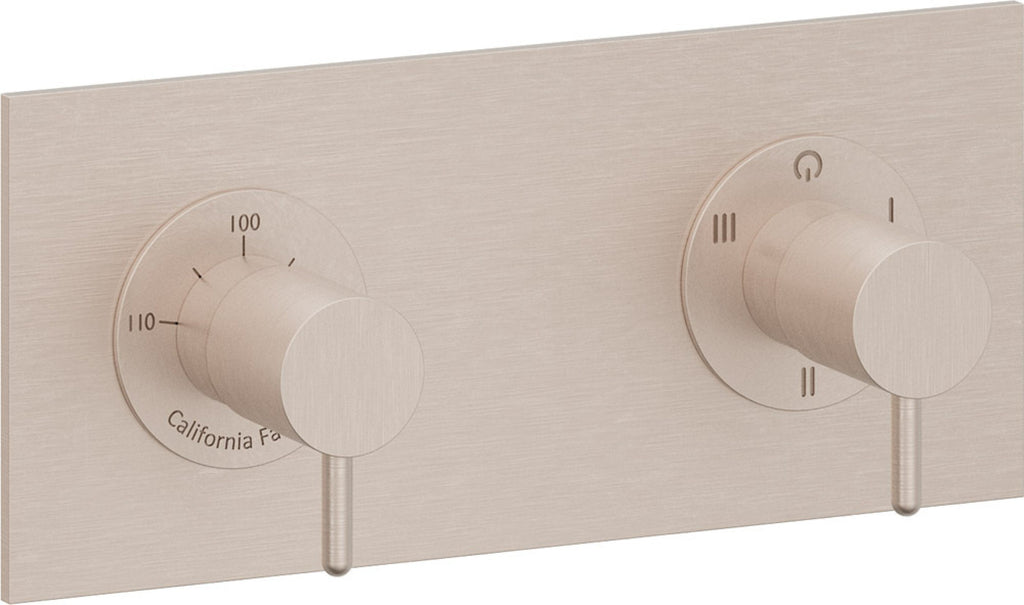 California Faucets Avalon StyleTherm Vista™ - Placa Rectangular (9" x 4")