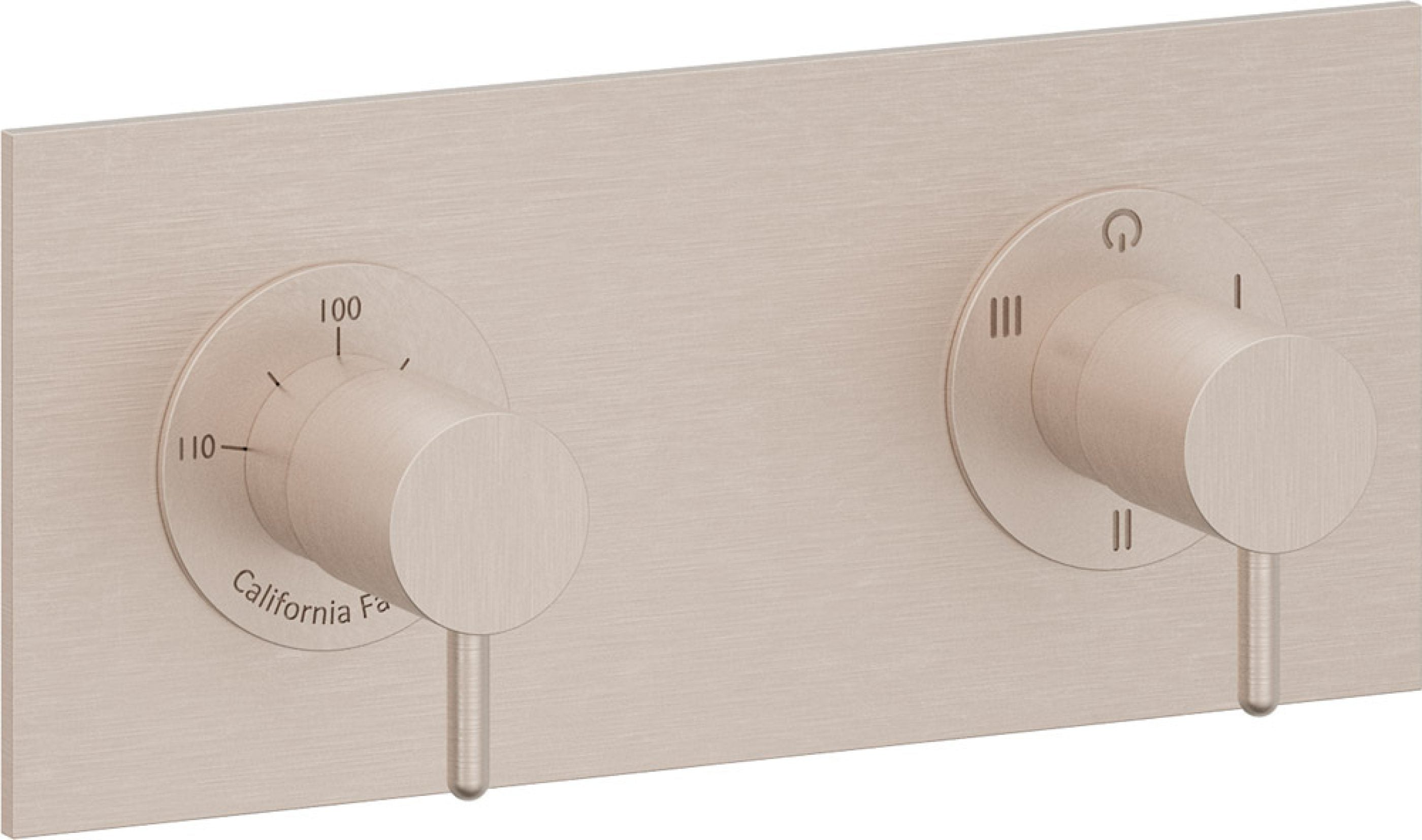 California Faucets Avalon StyleTherm Vista™ - Placa Rectangular (9" x 4")