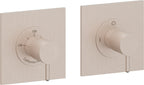 California Faucets Avalon StyleTherm Vista™ - Dos Placas Cuadradas (4" c/u)