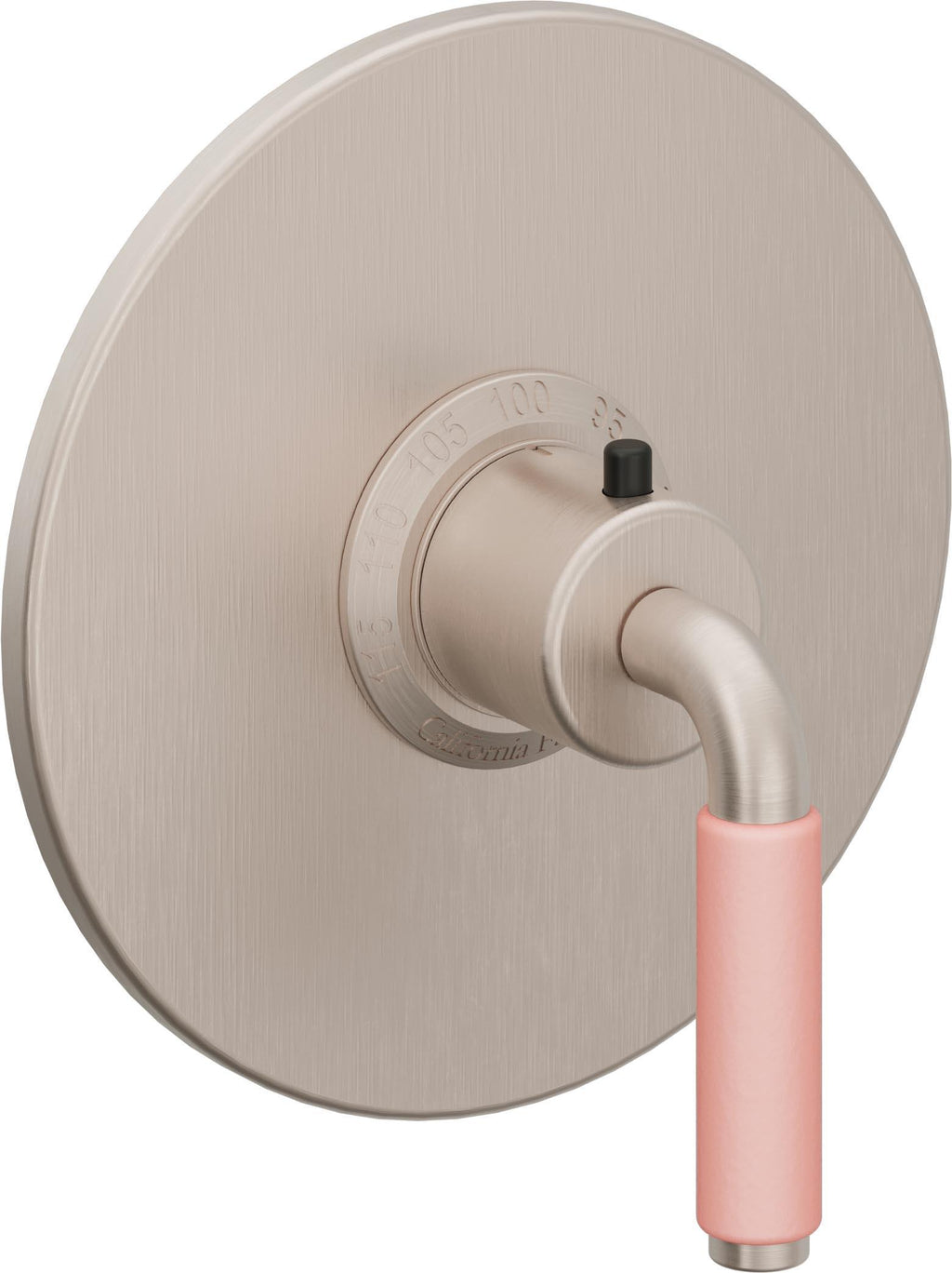 California Faucets Cayucos StyleTherm Termostático de 3/4" - Palanca de Porcelana Rosa