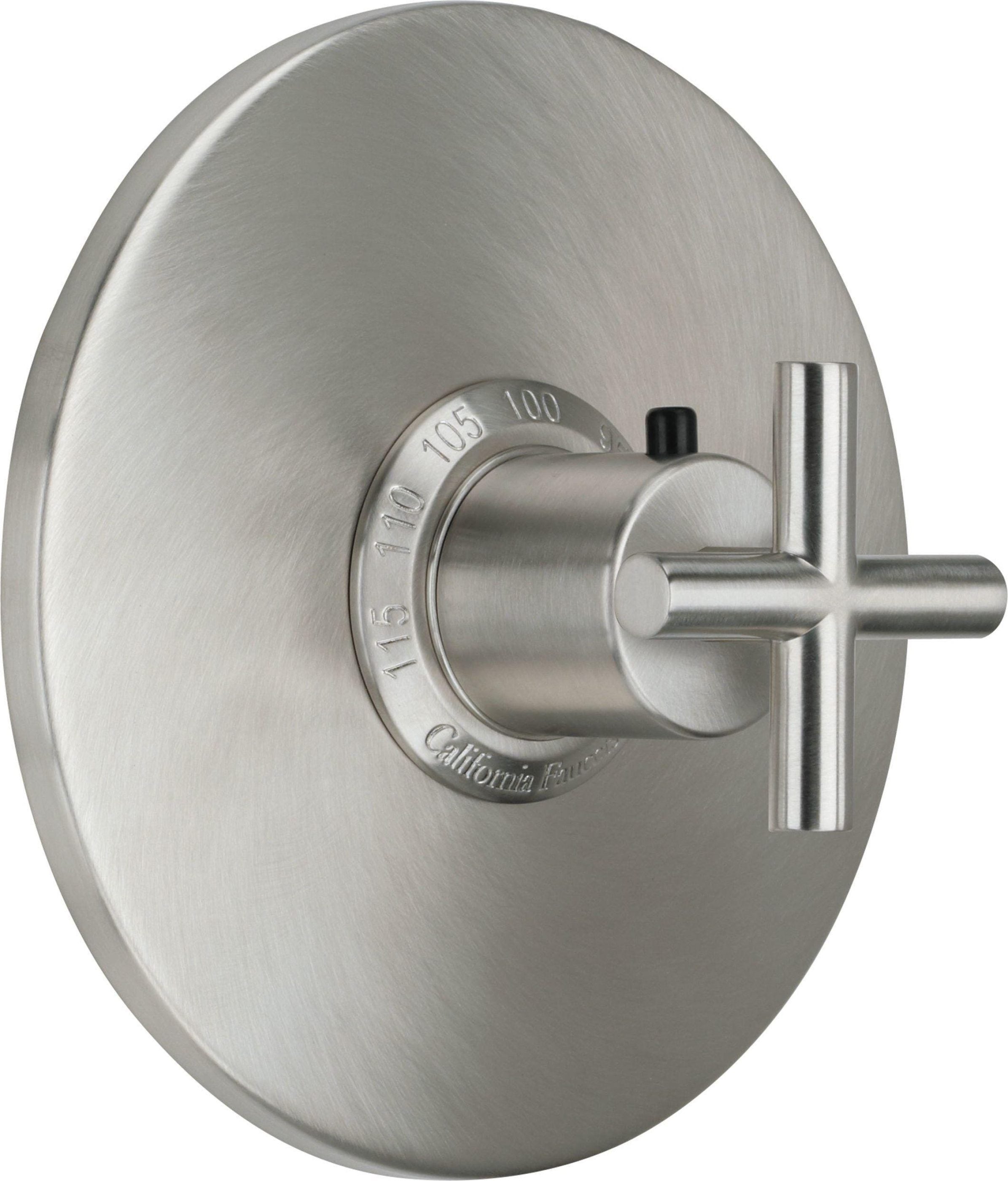 California Faucets Tiburon Termostática StyleTherm de 3/4" - Manija de Cruz