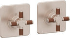 California Faucets Descanso StyleTherm Vista™ - Dos Placas Cuadradas (4" x 4" c/u)