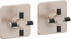 California Faucets Descanso StyleTherm Vista™ - Dos Placas Cuadradas (4" x 4" c/u)