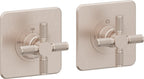 California Faucets Descanso StyleTherm Vista™ - Dos Placas Cuadradas (4" x 4" c/u)