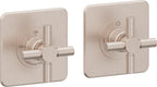 California Faucets Descanso StyleTherm Vista™ - Dos Placas Cuadradas (4" x 4" c/u)
