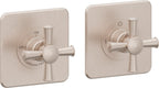 California Faucets Miramar StyleTherm Vista™ - Dos Placas Cuadradas (4" x 4" c/u)