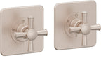 California Faucets Miramar StyleTherm Vista™ - Dos Placas Cuadradas (4" x 4" c/u)