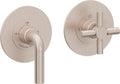 California Faucets Tamalpais StyleTherm Vista™ - Dos Placas Redondas (4" c/u)