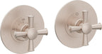 California Faucets Miramar StyleTherm Vista™ - Dos Placas Redondas (4" c/u)