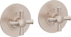 California Faucets Miramar StyleTherm Vista™ - Dos Placas Redondas (4" c/u)