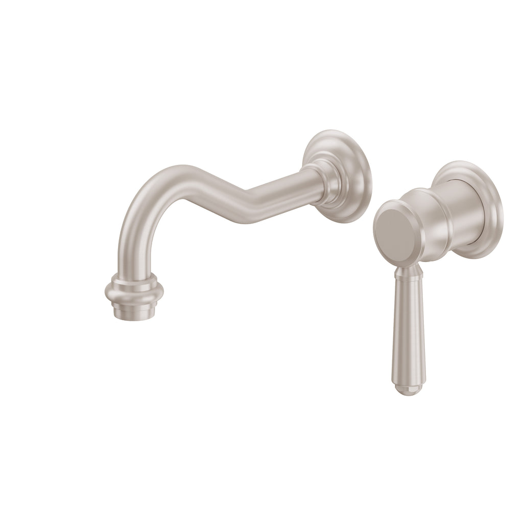California Faucets Montecito Llave de Lavabo de Pared de Una Llave - Satin Nickel