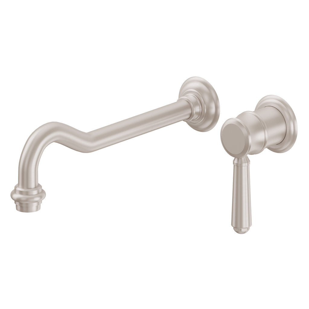 California Faucets Montecito Llave de Lavabo de Pared de Una Llave - Satin Nickel