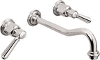 California Faucets Montecito Llave de Lavabo de Pared de Dos Llaves - Polished Chrome