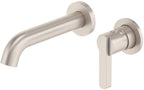 California Faucets San Elijo Llave de Lavabo de Pared de Una Llave - Base Redonda - Satin Nickel