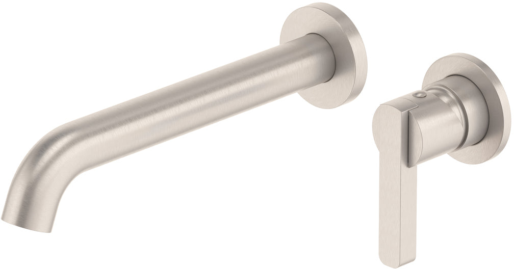 California Faucets San Elijo Llave de Lavabo de Pared de Una Llave - Base Redonda - Satin Nickel