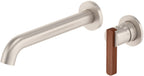 California Faucets San Elijo Llave de Lavabo de Pared de Una Llave - Base Redonda - Satin Nickel