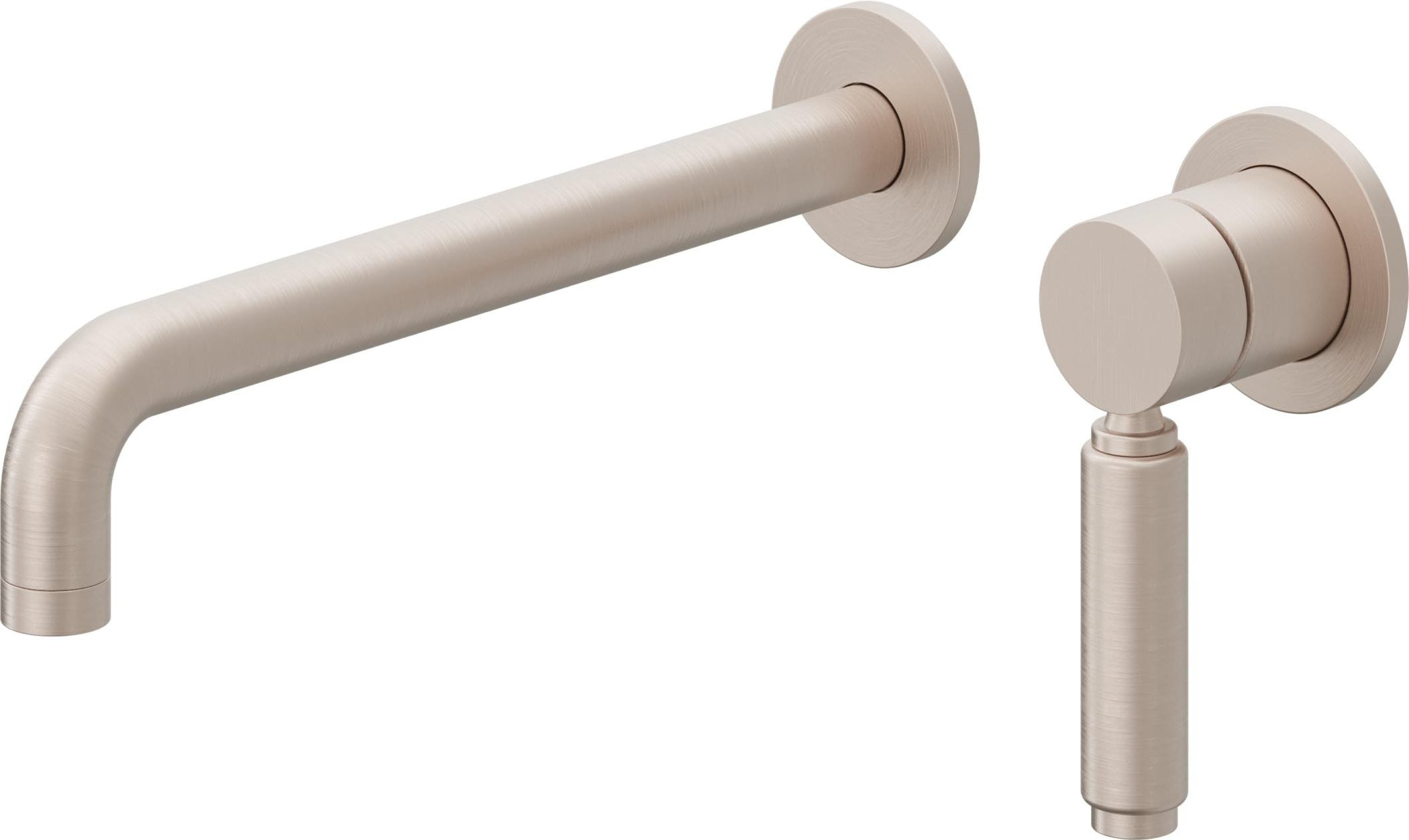 California Faucets Cayucos Llave de Lavabo de Pared de Una Llave - Níquel Satinado