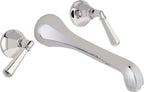 California Faucets Monterey Llave de Lavabo de Pared de Dos Llaves - Polished Chrome