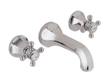 California Faucets Monterey Llave de Lavabo de Pared de Dos Llaves - Polished Chrome