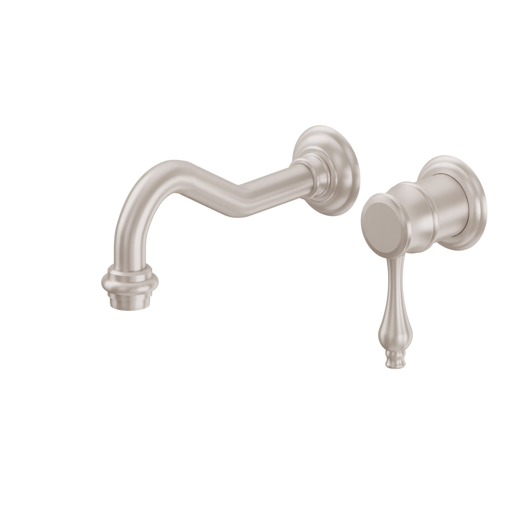 California Faucets Salinas Llave de Lavabo de Pared de Una Llave - Satin Nickel