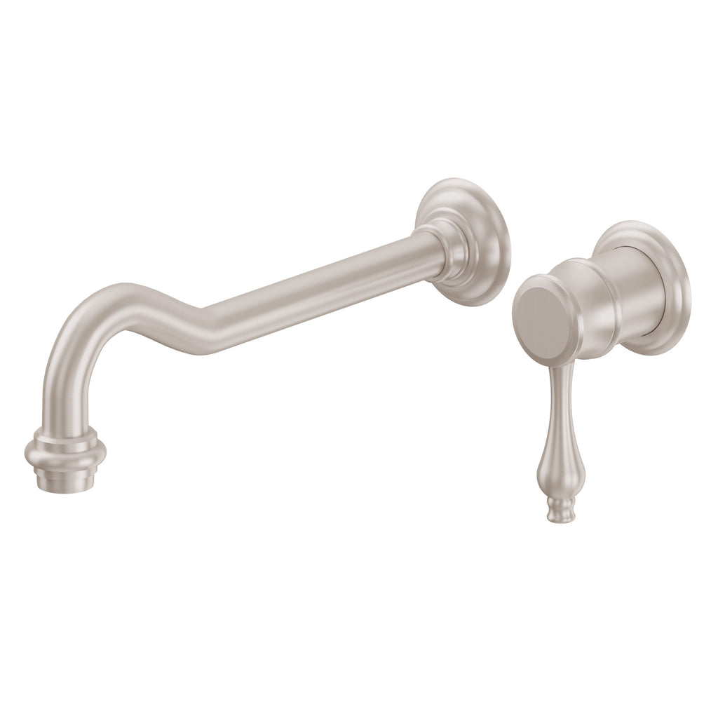 California Faucets Salinas Llave de Lavabo de Pared de Una Llave - Satin Nickel