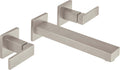 California Faucets Morro Bay Llave de Lavabo de Pared de Dos Llaves - Satin Nickel