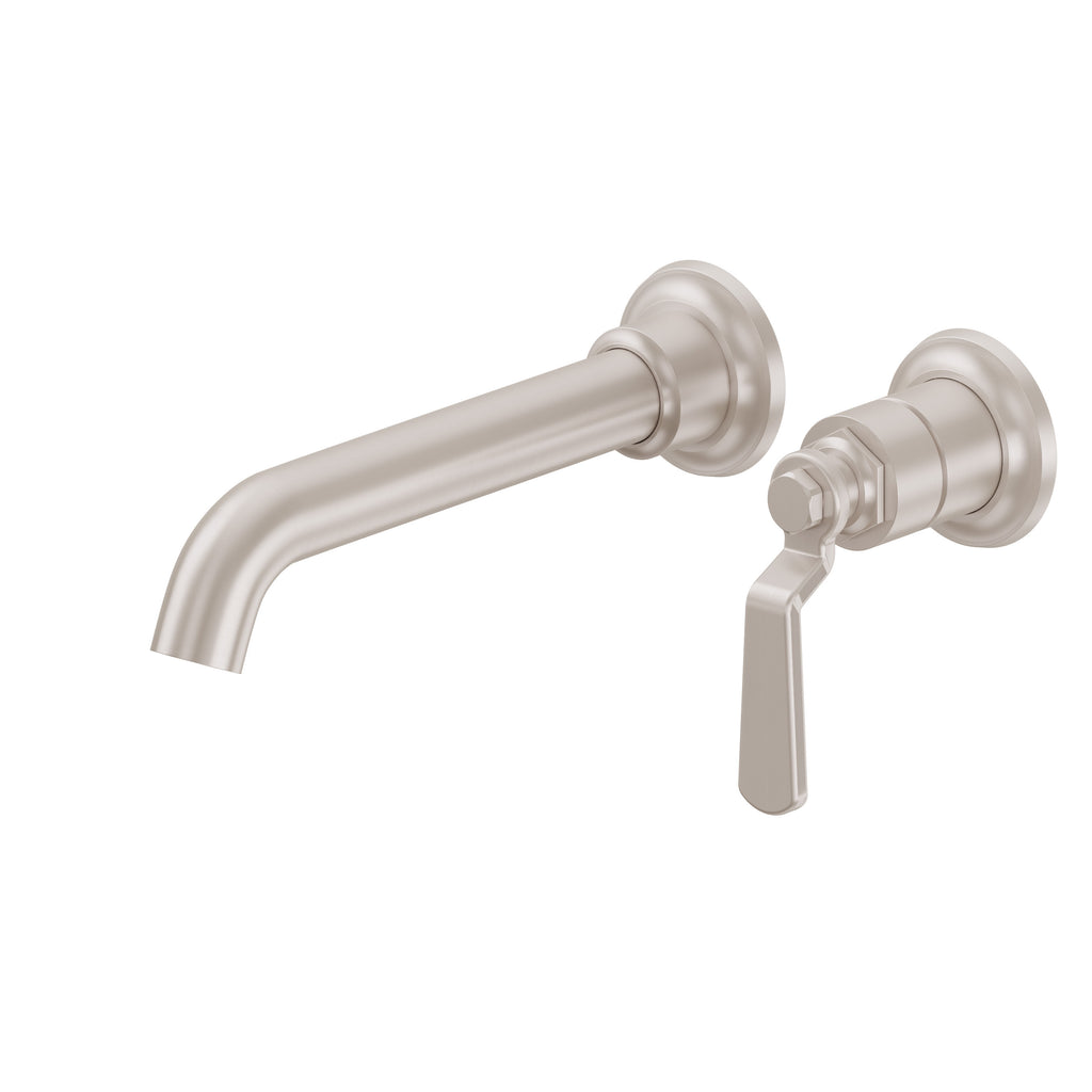 California Faucets Descanso Works Llave de Lavabo de Pared de Una Llave - Satin Nickel