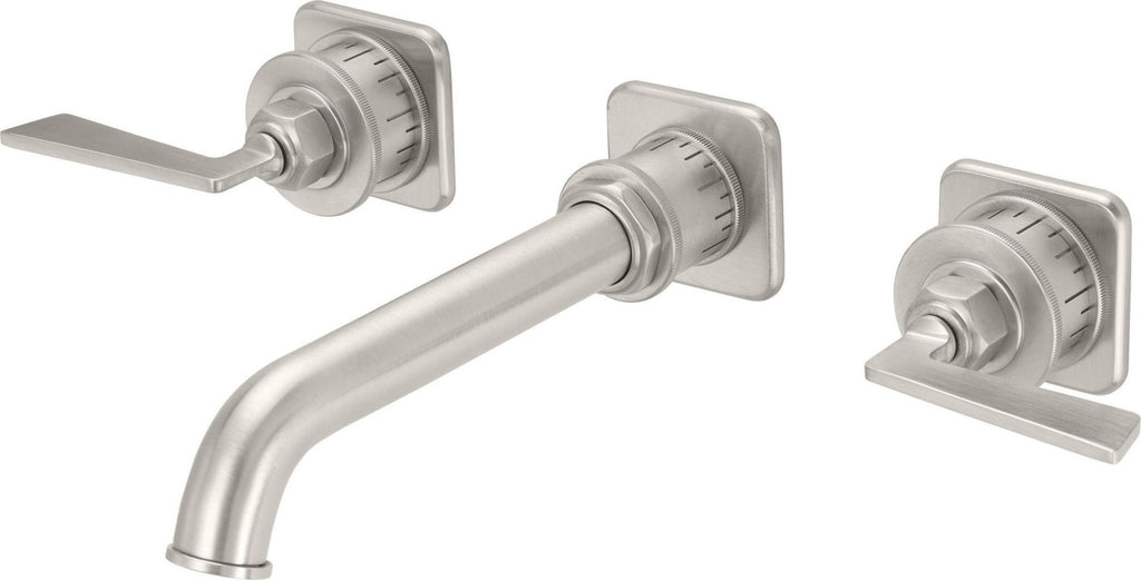 California Faucets Steampunk Bay Llave de Lavabo de Pared de Dos Llaves