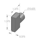 Deco Turn Piece (TPC-761) — dibujo de especificaciones y dimensiones