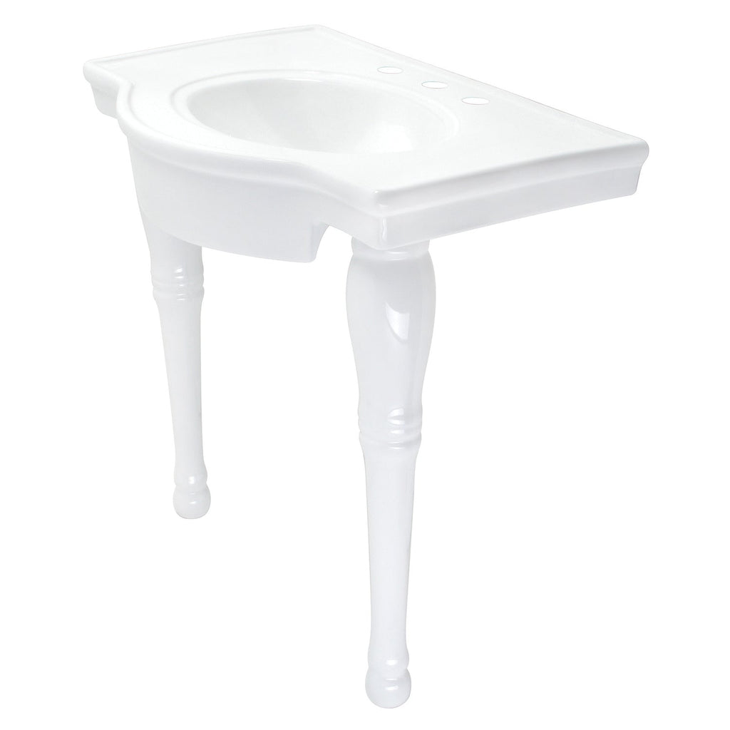 Kingston Brass Templeton lavabo consola — Blanco