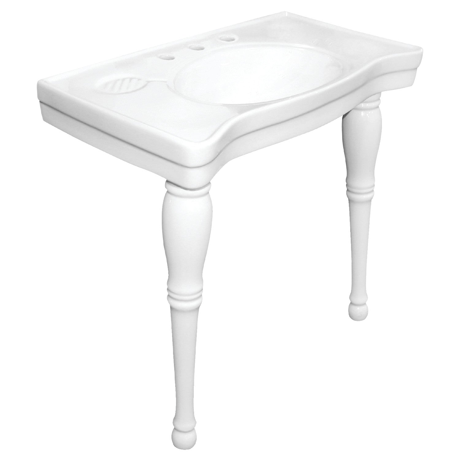 Kingston Brass Imperial lavabo consola — Blanco