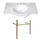 Kingston Brass Templeton lavabo consola — Latón Cepillado