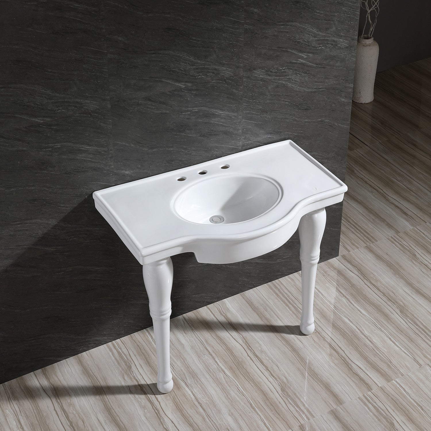 Kingston Brass Templeton lavabo consola — vista