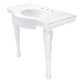 Kingston Brass Templeton lavabo consola — Blanco