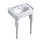 Kingston Brass Derrah lavabo consola — Blanco