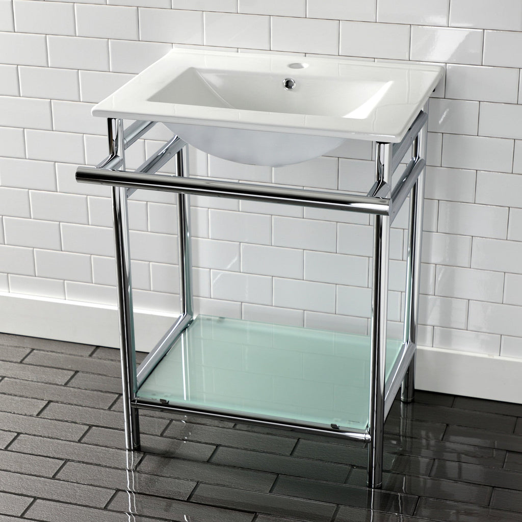 Kingston Brass Sheridan lavabo consola — vista