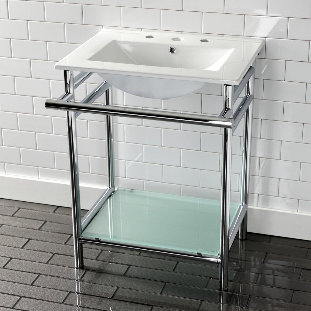 Kingston Brass Sheridan lavabo consola — vista