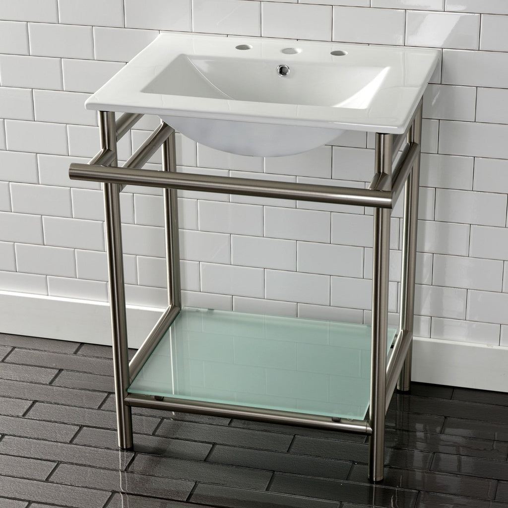 Kingston Brass Sheridan lavabo consola — vista
