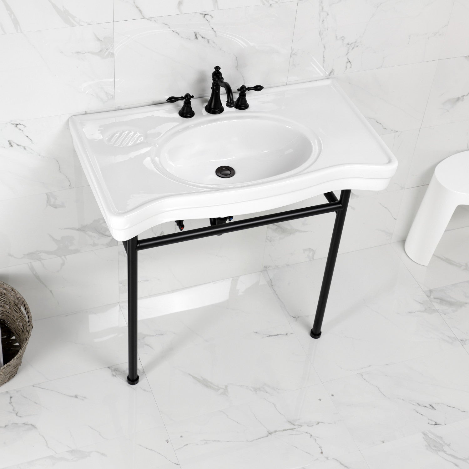 Kingston Brass Bristol lavabo consola — vista