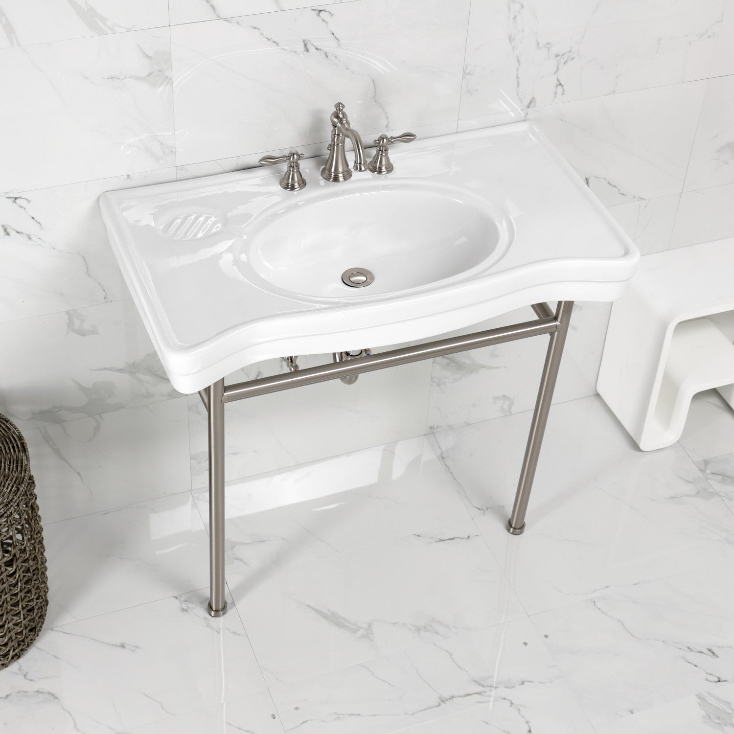 Kingston Brass Bristol lavabo consola — vista